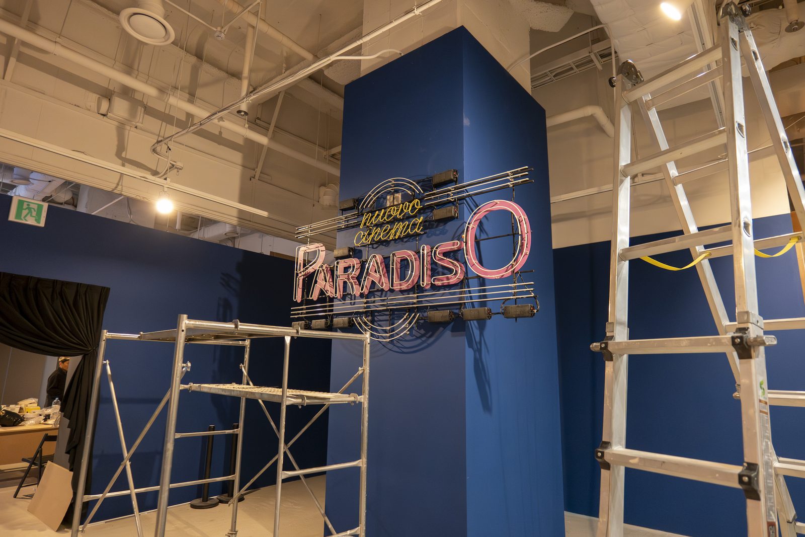 Cinema Paradiso: la sala in allestimento.