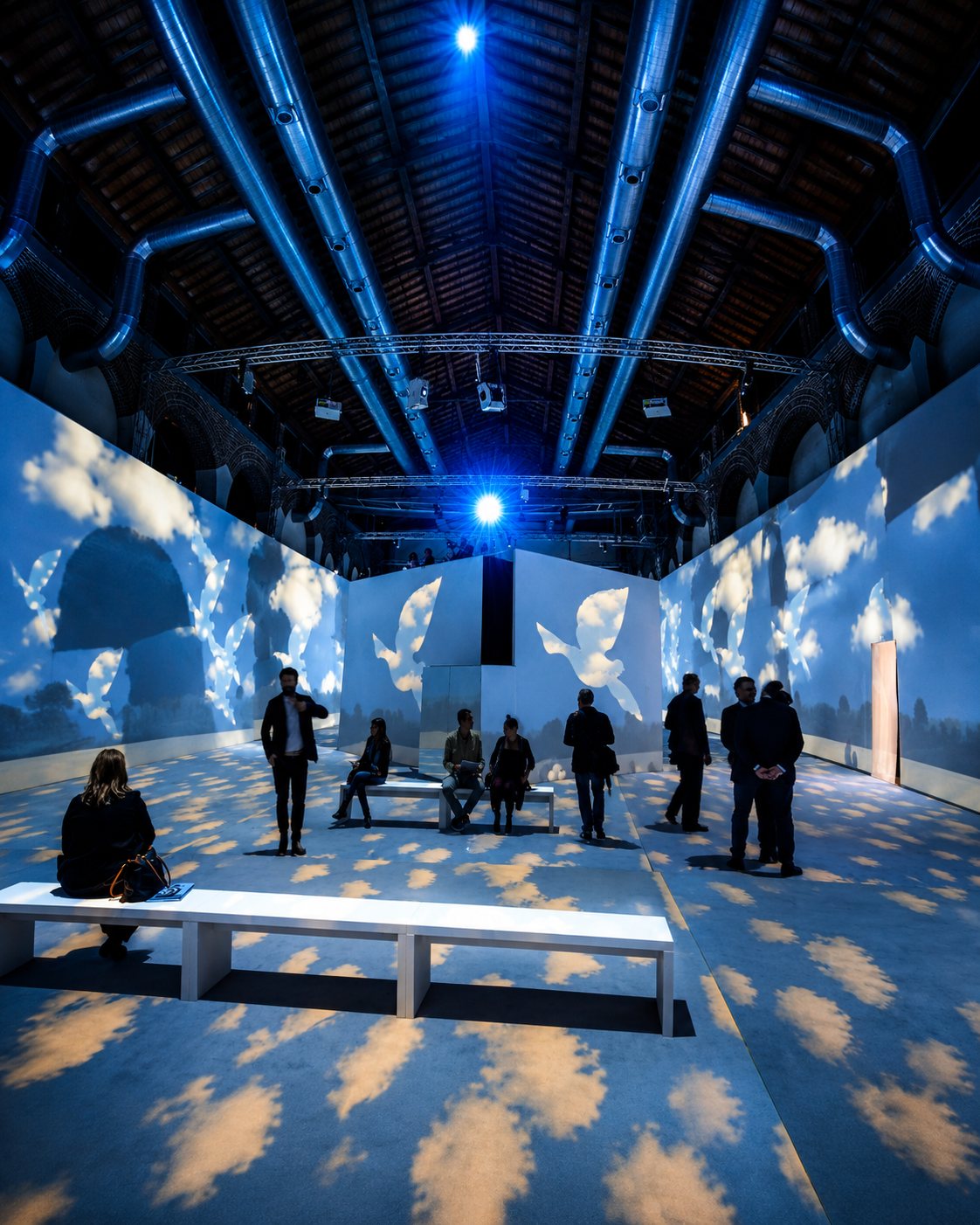 Inside Magritte, immersive exhibition in Fabbrica del Vapore