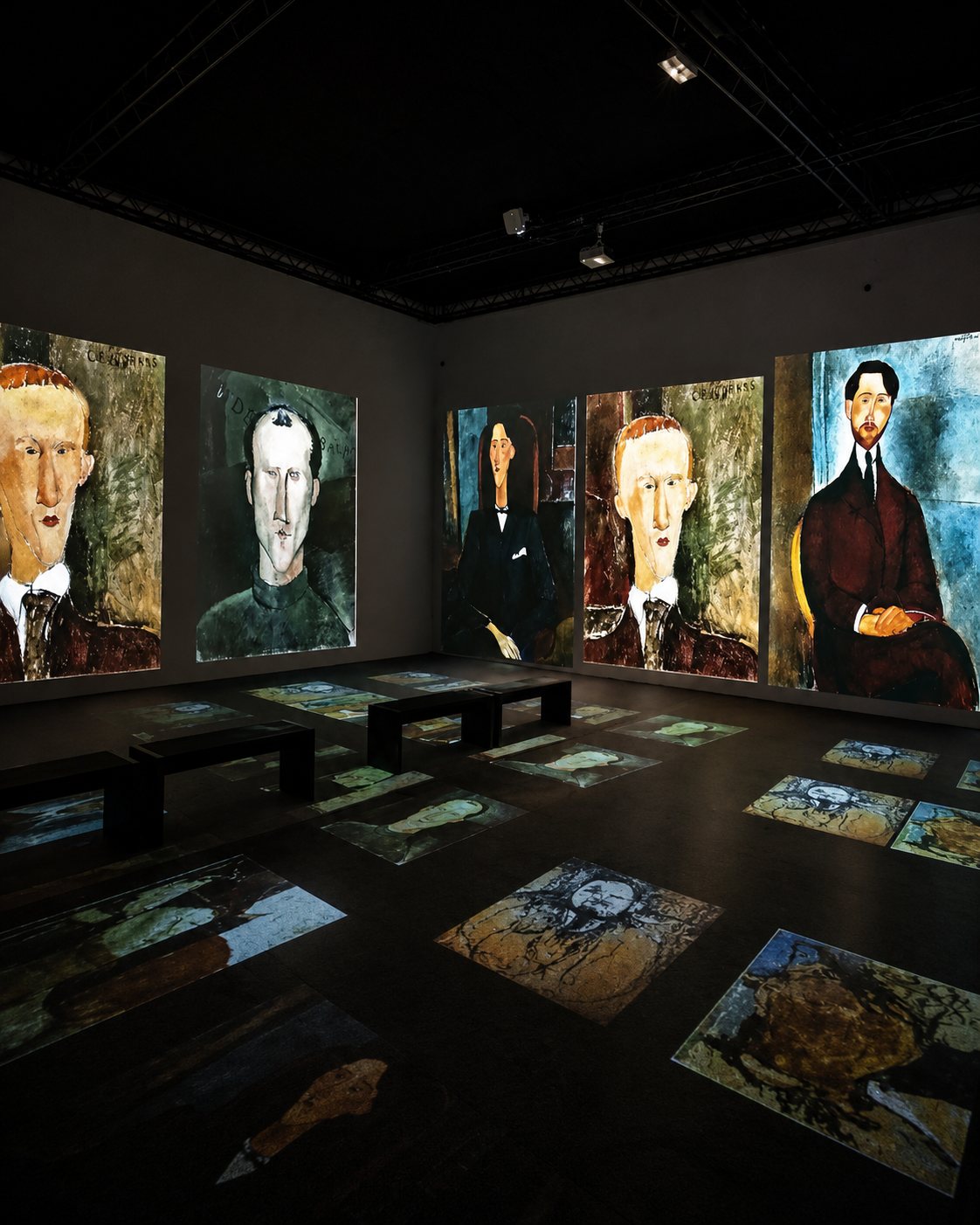 Modigliani Art Experience, immersive exhibition in MUDEC (Museum of Cultures)