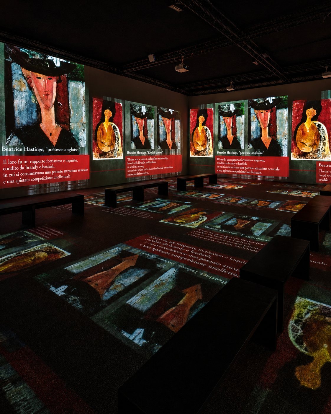 Modigliani Art Experience, immersive exhibition in MUDEC (Museum of Cultures)
