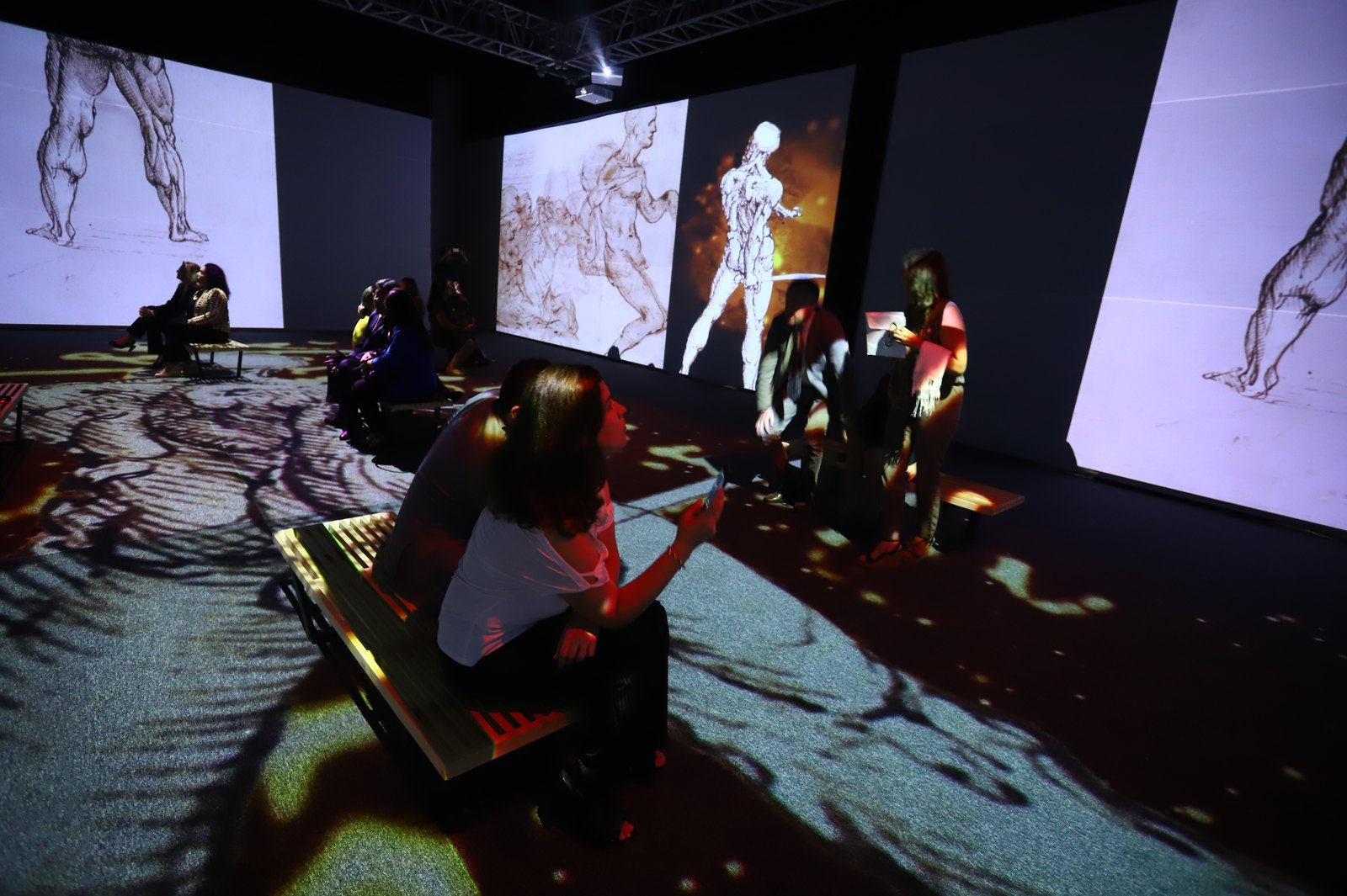 Da Vinci Experience, immersive exhibition in Sala Kuélap, Ministry of Culture