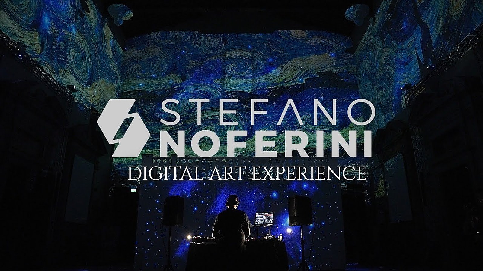 Stefano Noferini, Digital Art Experience, immersive exhibition in Cattedrale dell'Immagine