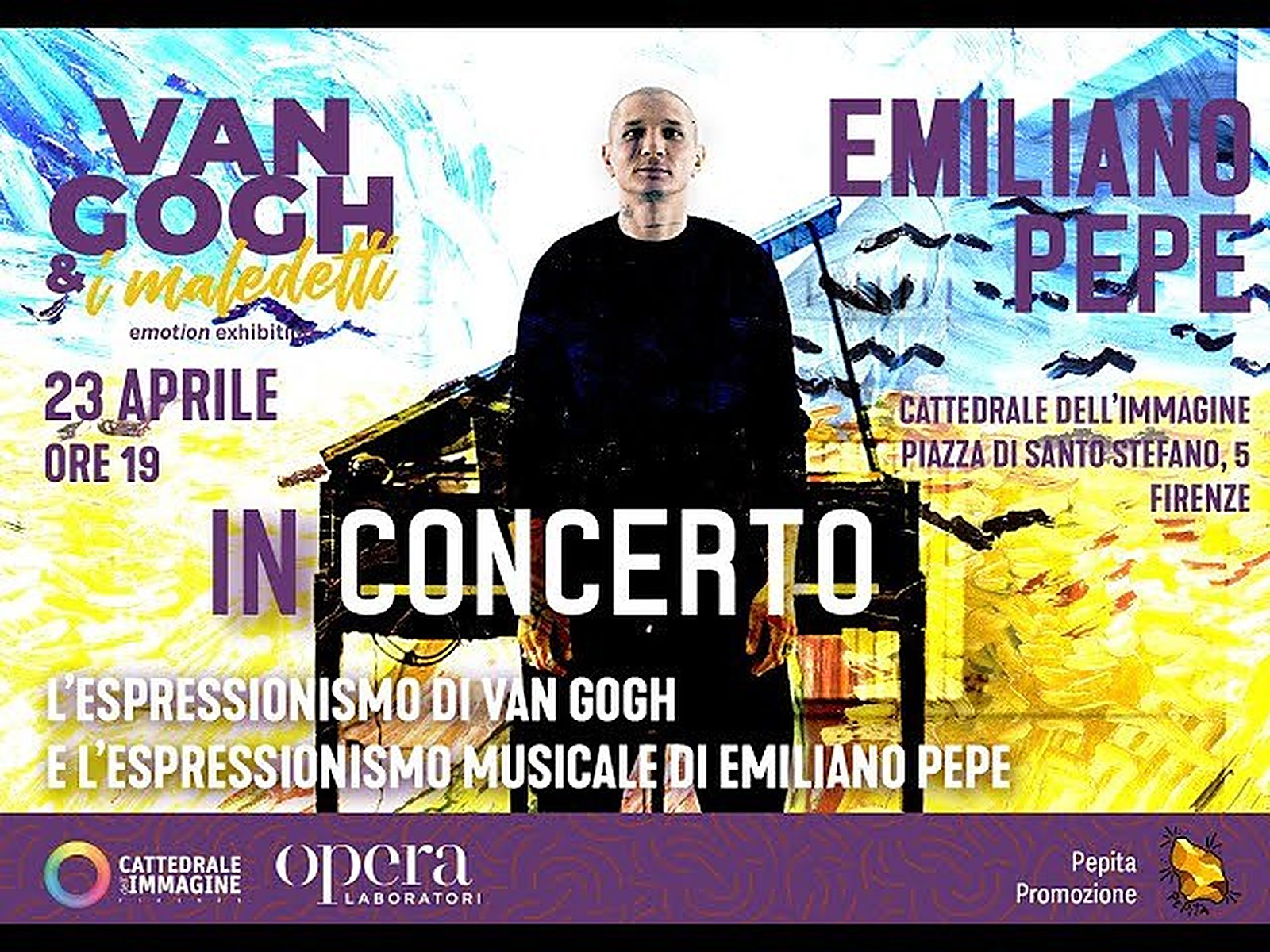 Van Gogh feat. Emiliano Pepe, immersive exhibition in Cattedrale dell'Immagine