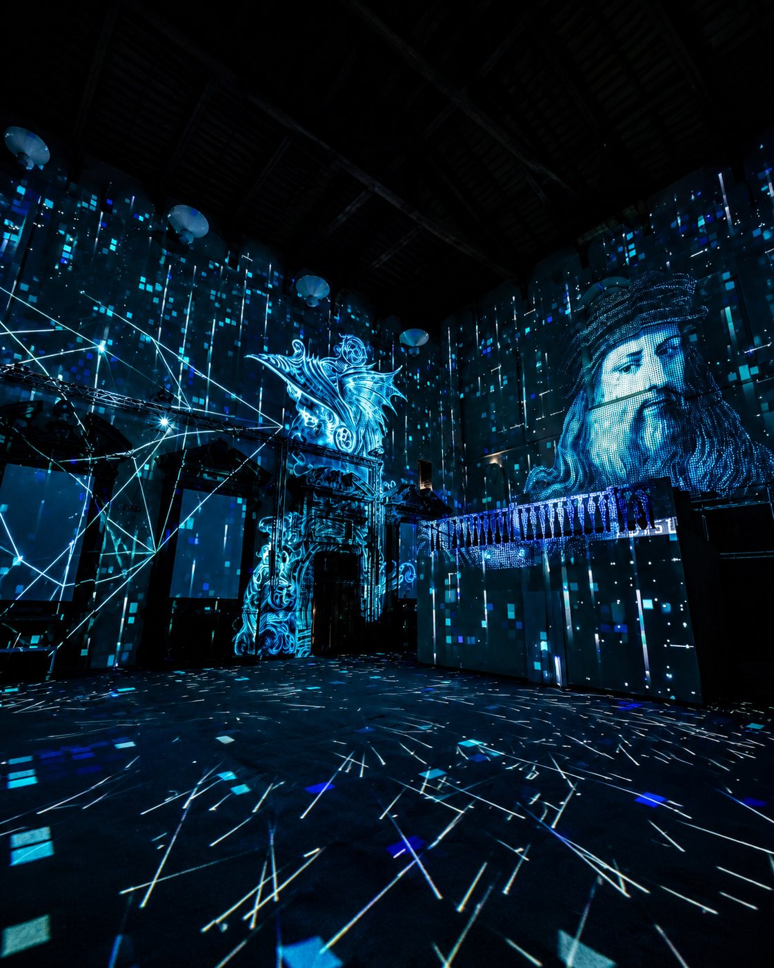 Da Vinci Experience, immersive exhibition in Cattedrale dell'Immagine