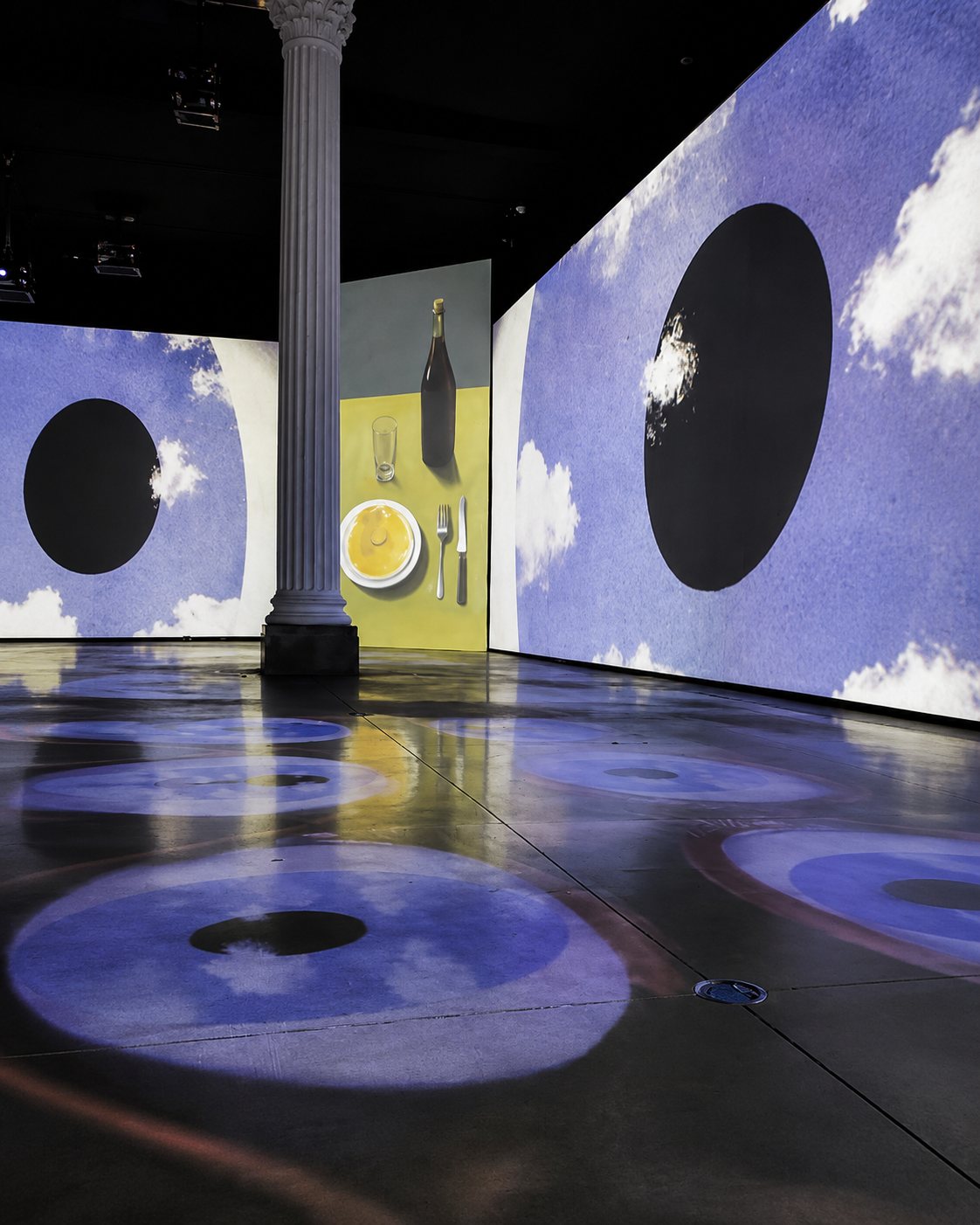 Inside Magritte, immersive exhibition in La Boverie Museum