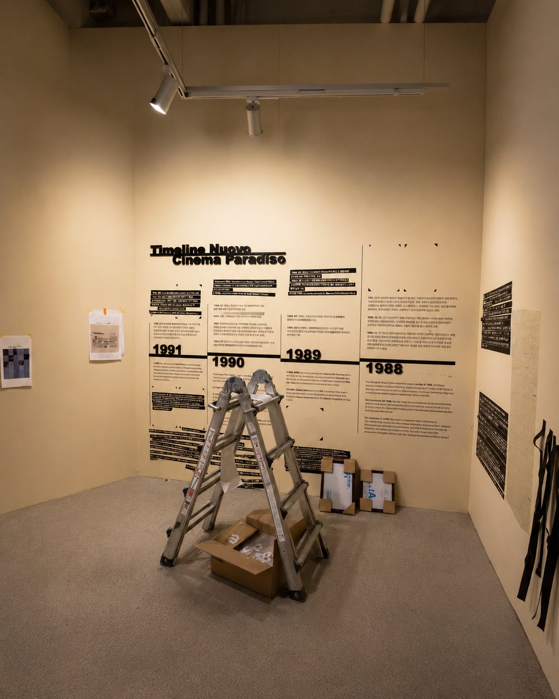 Cinema Paradiso, immersive exhibition in Galleria Foret